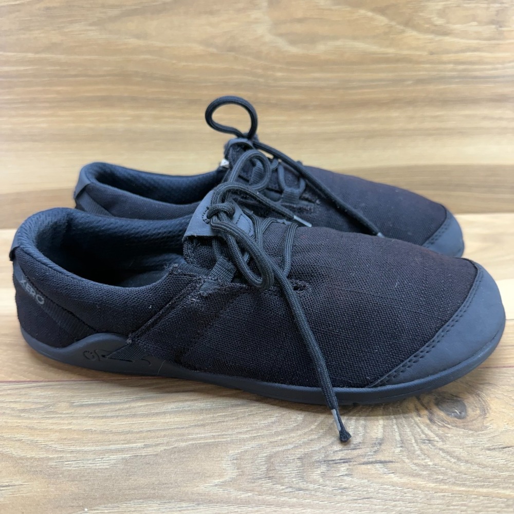 Xero Hanna Hemp‎ Mens Black 7.5 Minimalist Zero Drop Barefoot Sneakers